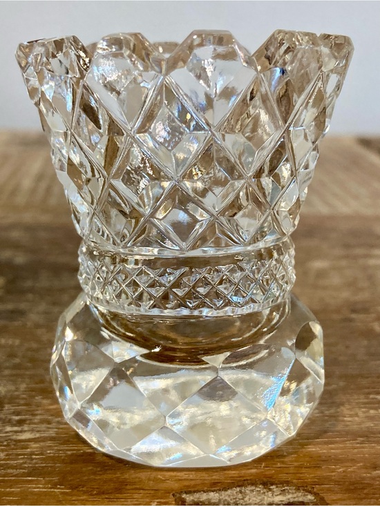Other - Vintage Glass Toothpick Holder Diamond Pattern